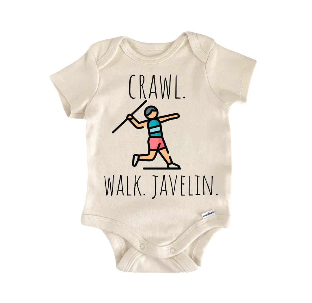 Javelin Track Field - Baby Boy Girl Clothes Infant Bodysuit Funny Cute  Funny Cute Onesie® | North Fork Forager LLC