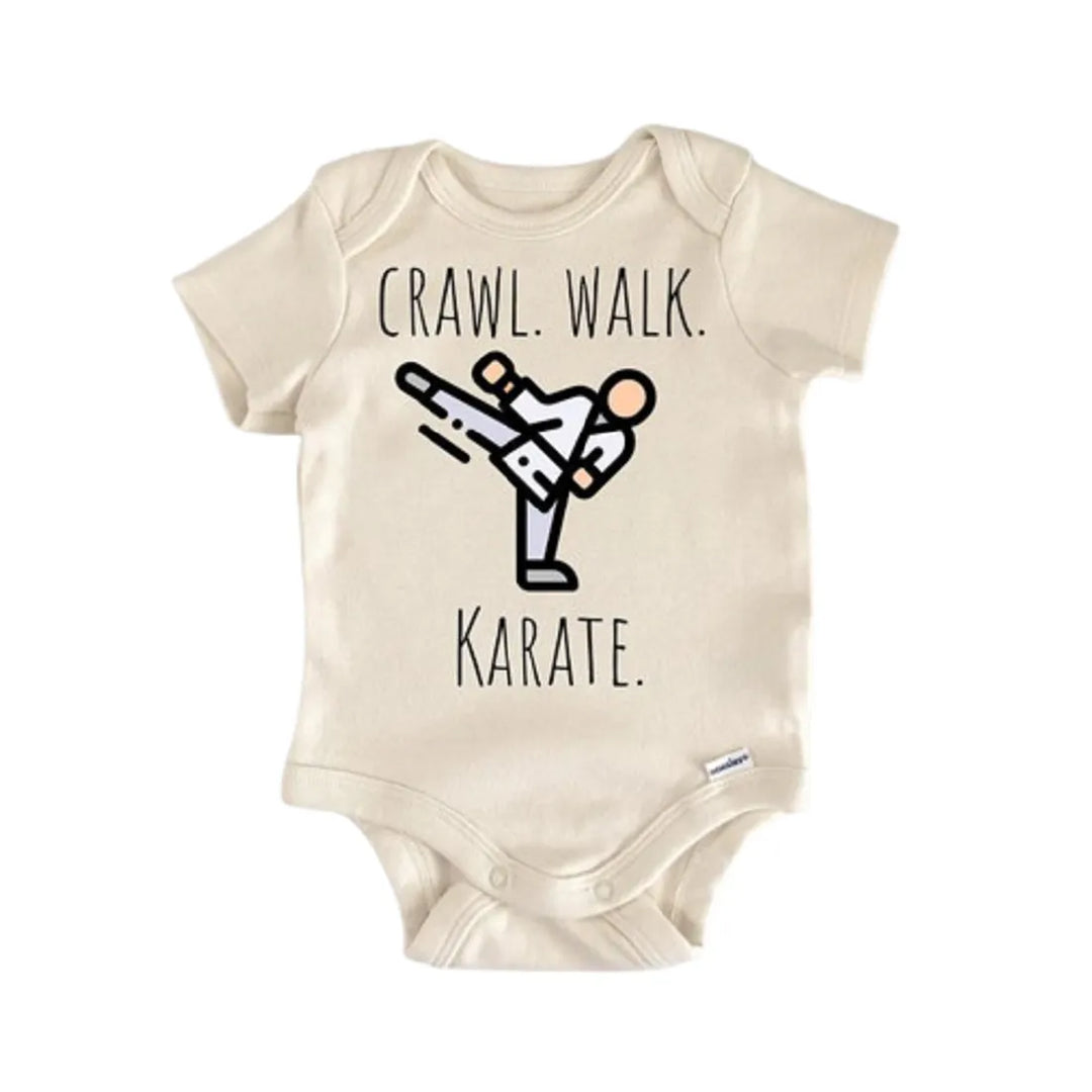 Karate Martial Arts - Baby Boy Girl Clothes Infant Onesie® Funny Cute Newborn GS1  Funny Cute Onesie® | North Fork Forager LLC
