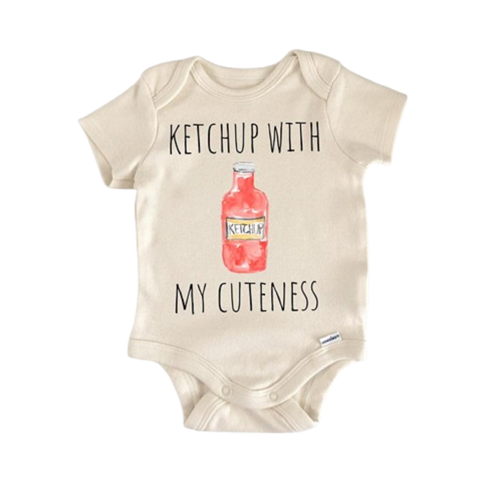 Ketchup Sauce Bbq Barbeque Burger - Baby Boy Girl Clothes Infant Bodysuit Funny Cute  Funny Cute Onesie® | North Fork Forager LLC