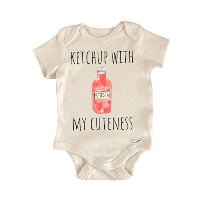 Ketchup Sauce Bbq Barbeque Burger - Baby Boy Girl Clothes Infant Bodysuit Funny Cute  Funny Cute Onesie® | North Fork Forager LLC