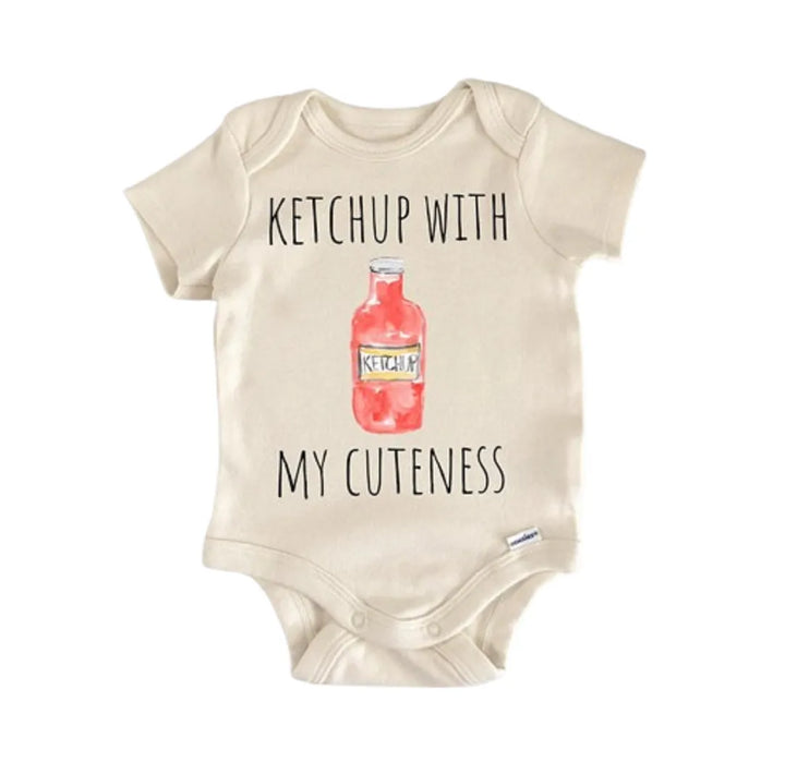 Ketchup Sauce Bbq Barbeque Burger - Baby Boy Girl Clothes Infant Bodysuit Funny Cute  Funny Cute Onesie® | North Fork Forager LLC