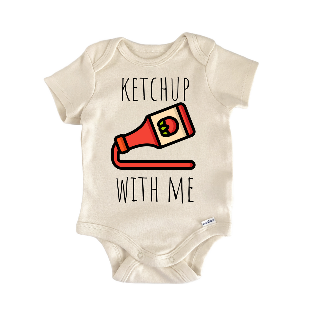 Ketchup Tomato Condiment - Baby Bodysuit  Funny Cute Onesie® | North Fork Forager LLC