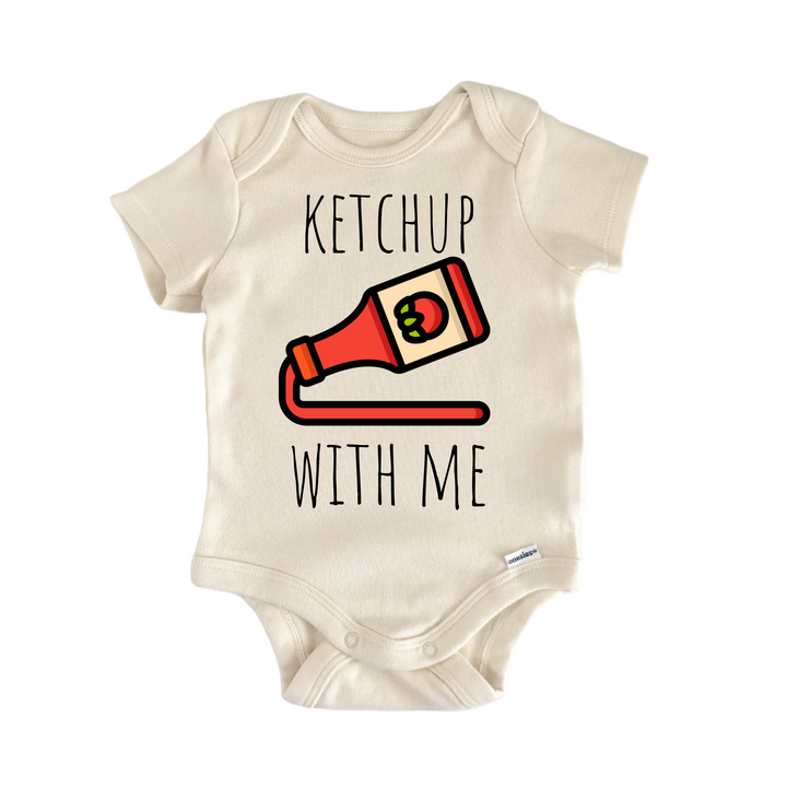Ketchup Tomato Condiment - Baby Bodysuit  Funny Cute Onesie® | North Fork Forager LLC