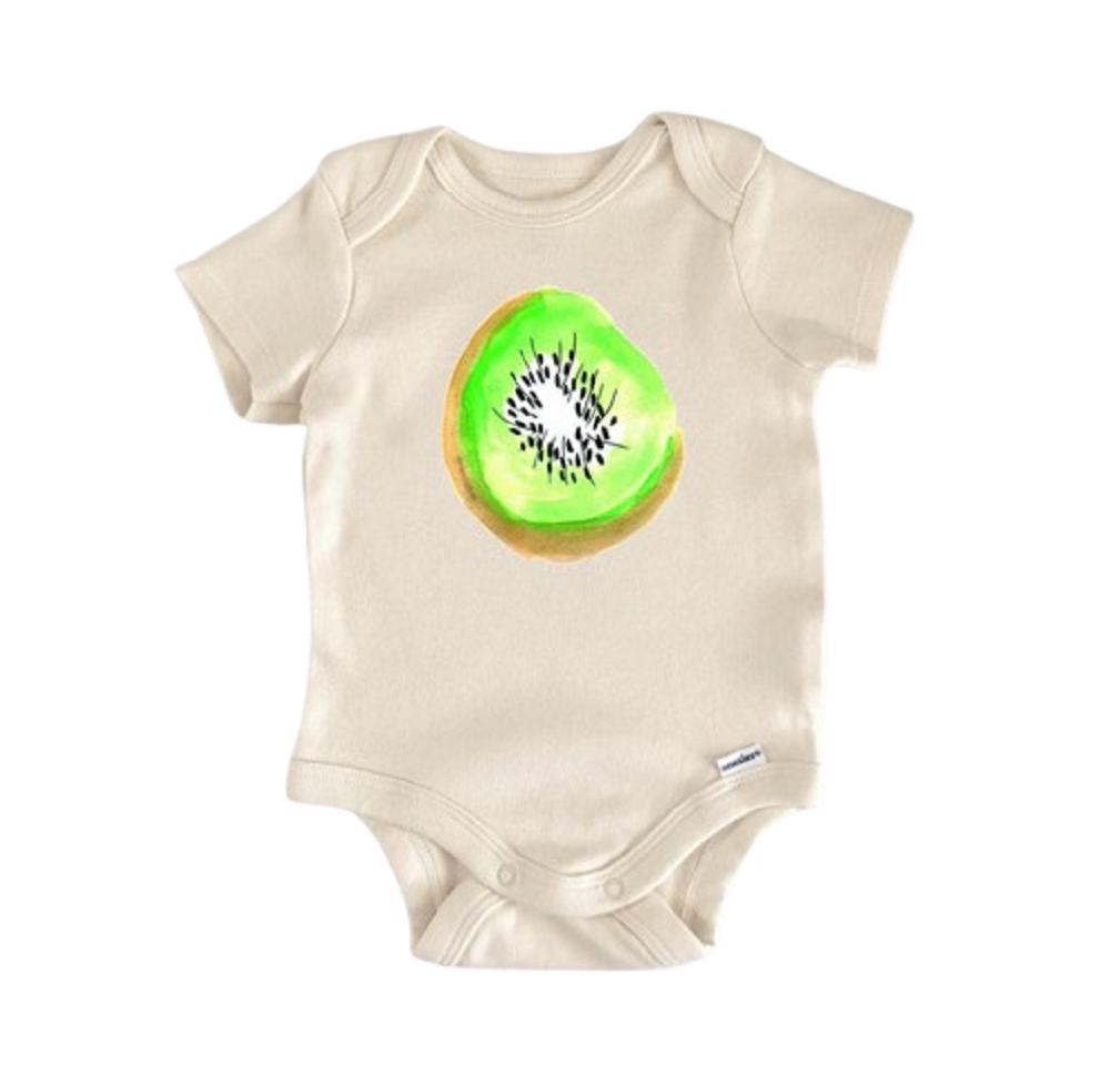 Kiwi Fruit Summer - Baby Boy Girl Clothes Infant Bodysuit Funny Cute Newborn  Funny Cute Onesie® | North Fork Forager LLC