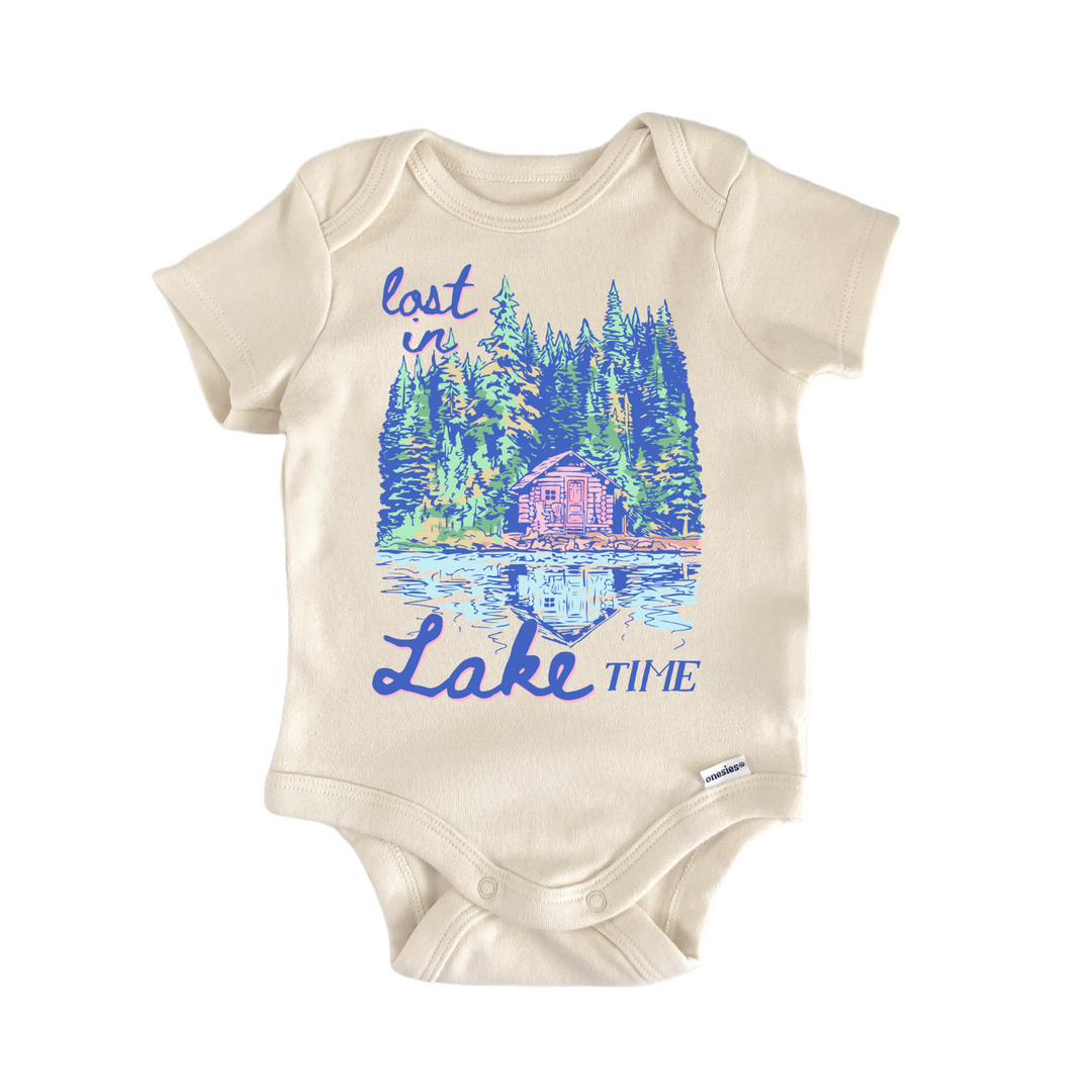 Lake Summer Time Cabin Infant Gift Baby Bodysuit