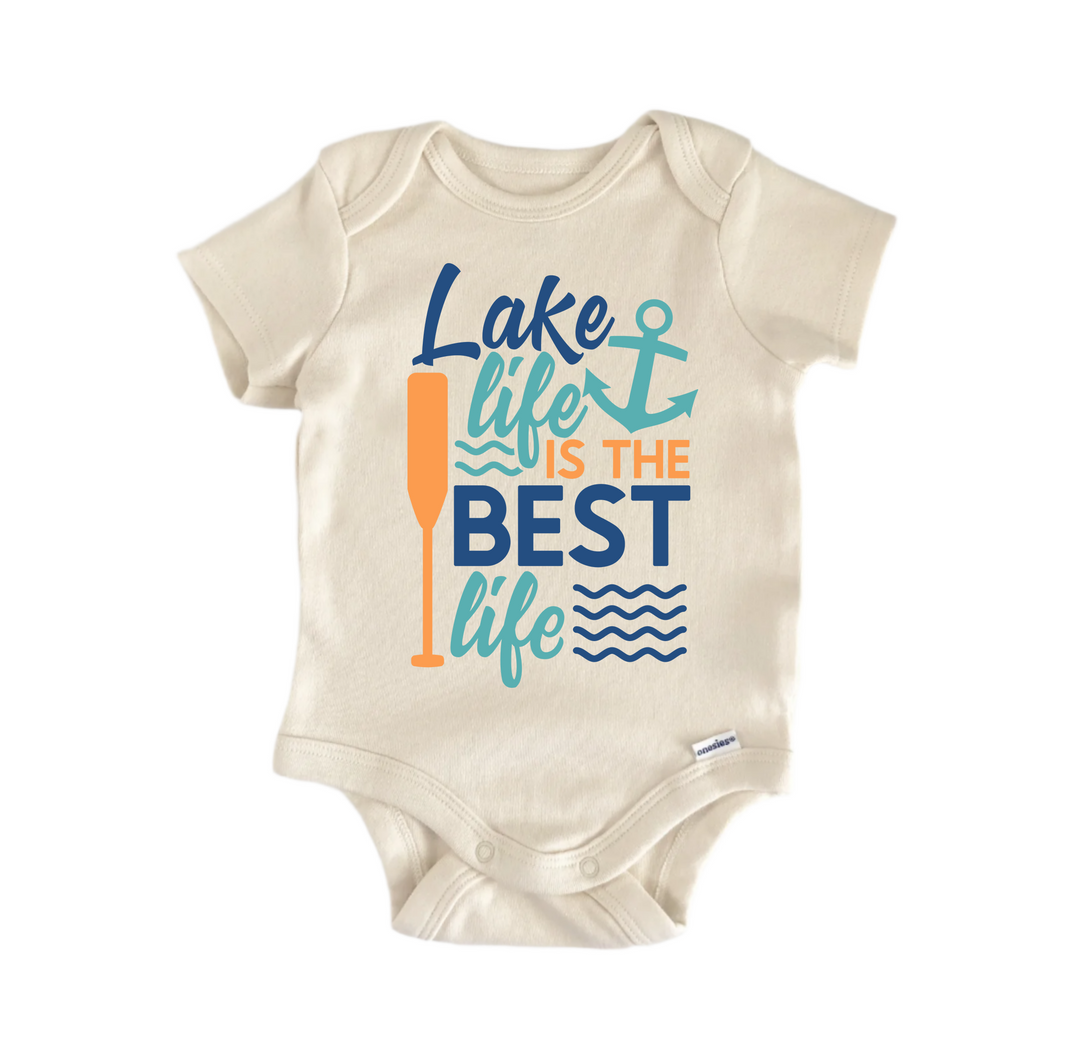 Lake Life Best Life Lakehouse - Baby Boy Girl Clothes Infant Bodysuit Funny Cute  Funny Cute Onesie® | North Fork Forager LLC