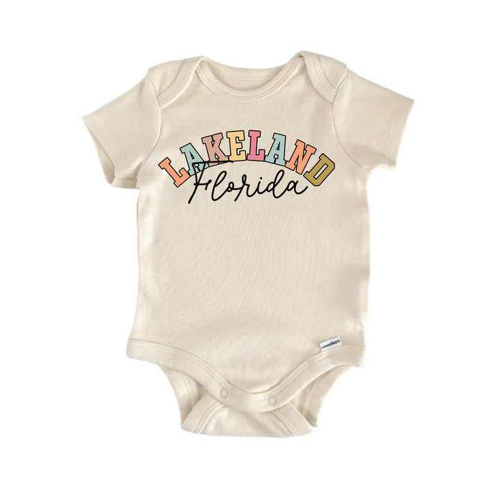 Lakeland Florida - Baby Boy Girl Clothes  Bodysuit Funny Cute
