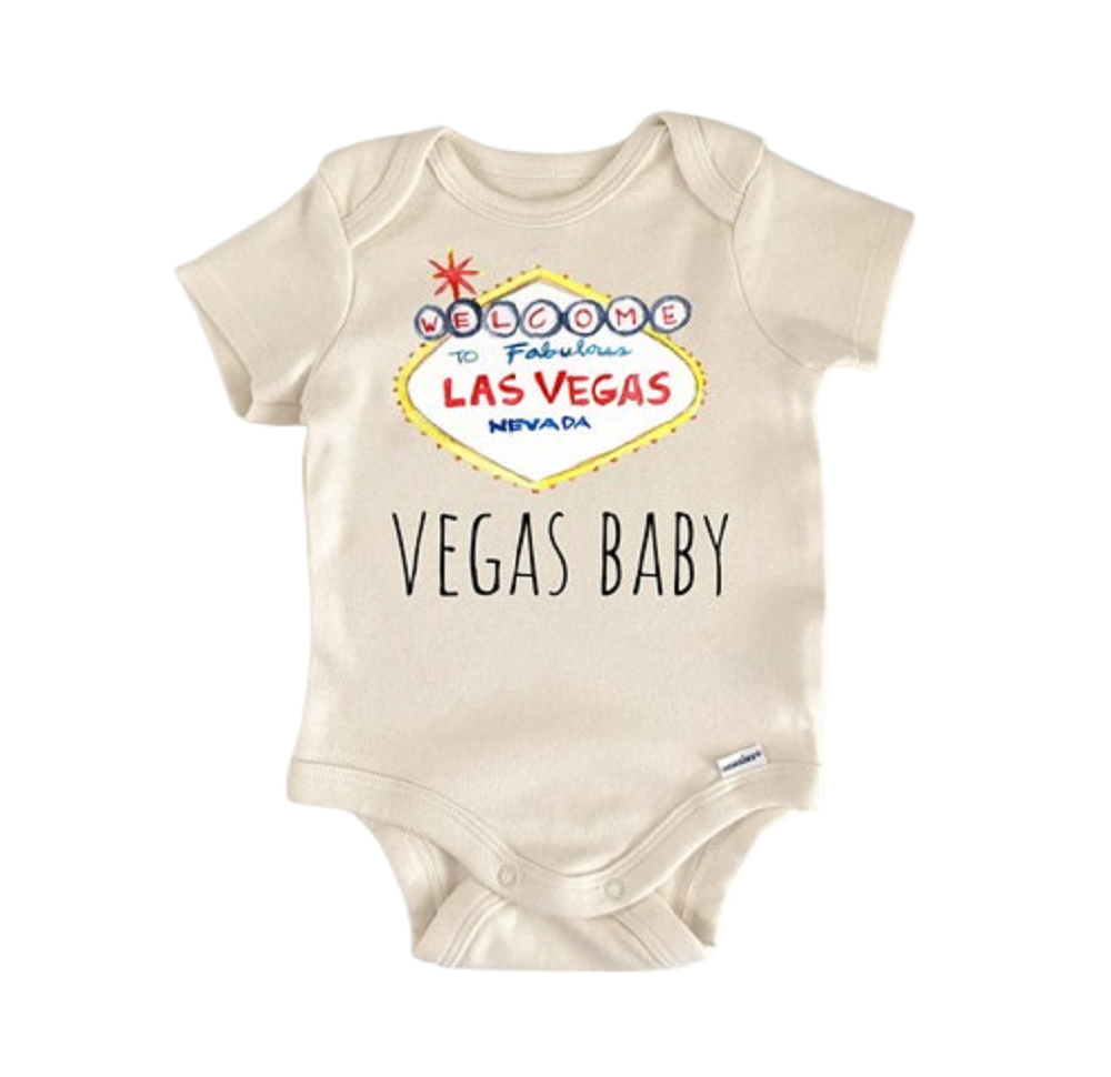 Las Vegas Nevada - Baby Boy Girl Clothes Infant Bodysuit Funny Cute Newborn  Funny Cute Onesie® | North Fork Forager LLC