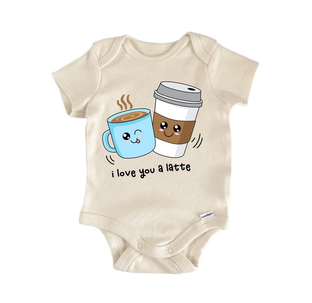 Latte Best Friends Bff Bestie Valentine's Day -  Baby Boy Girl Clothes Bodysuit  Funny Cute Onesie® | North Fork Forager LLC