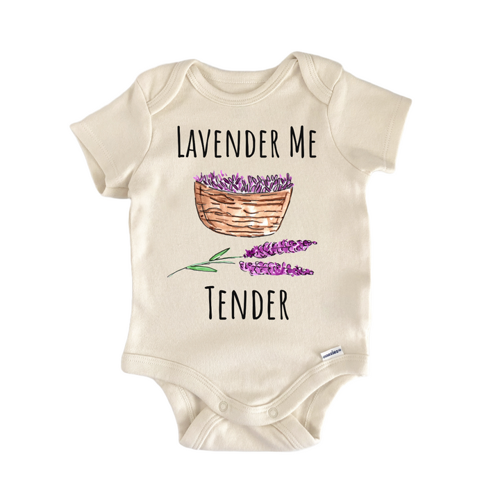 Lavender Plant Flower Garden Calm Baby Gift Baby Onesie®