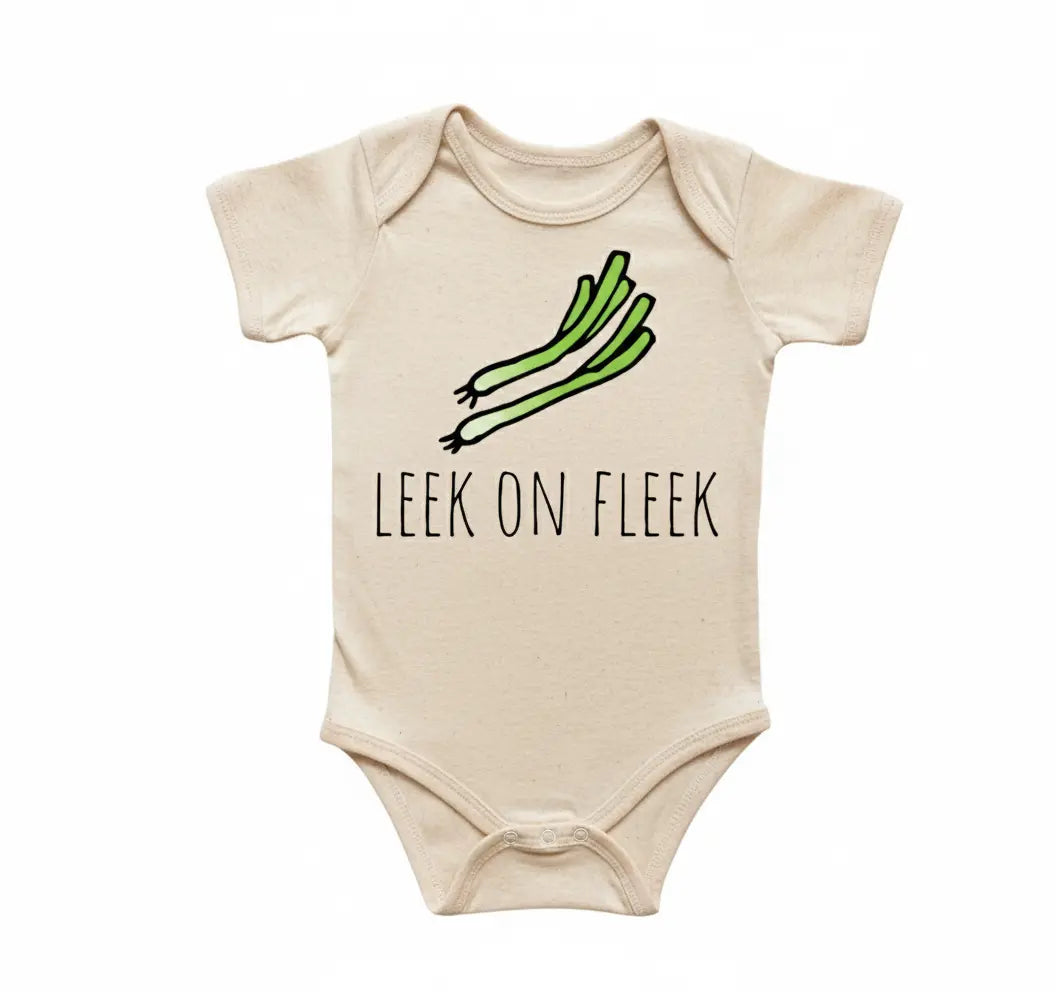 Leek Vegetable - Baby Boy Girl Clothes Infant Bodysuit Funny Cute Newborn  Funny Cute Onesie® | North Fork Forager LLC