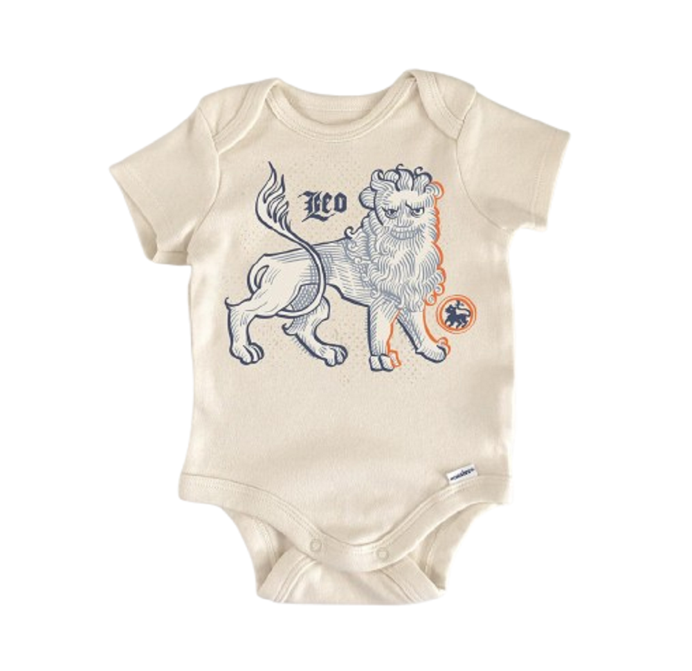 Leo Zodiac Constellation - Baby Boy Girl Clothes Infant Bodysuit Funny Cute  Funny Cute Onesie® | North Fork Forager LLC