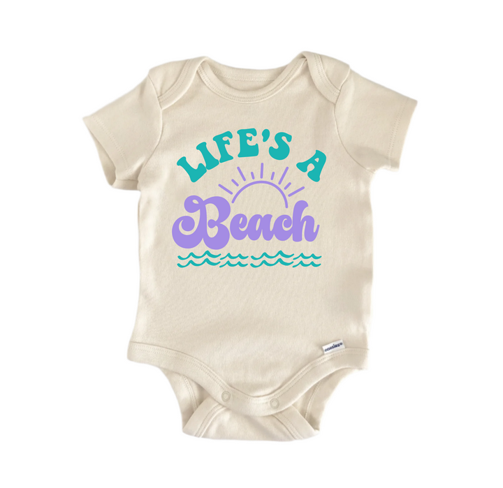 Life's a Beach -  Baby Boy Girl Clothes  Bodysuit Funny Cute Newborn