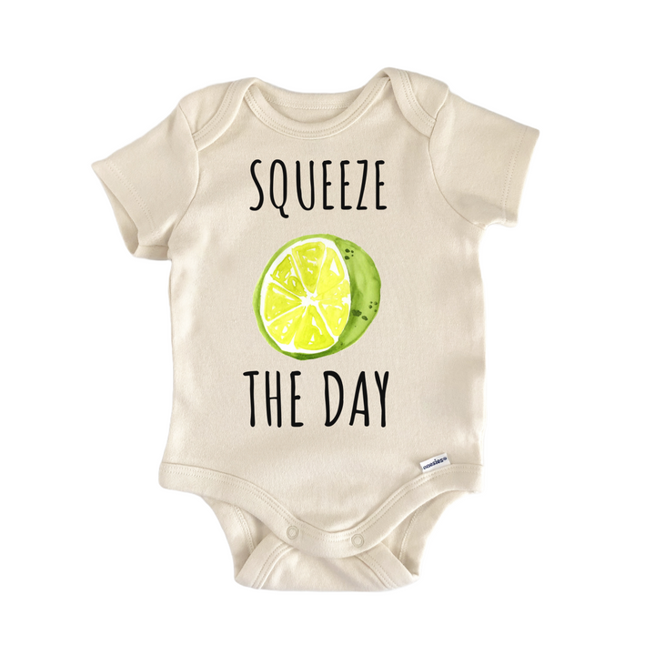 Lime Zest Fruit Squeeze The Day Infant Gift Baby Onesie®