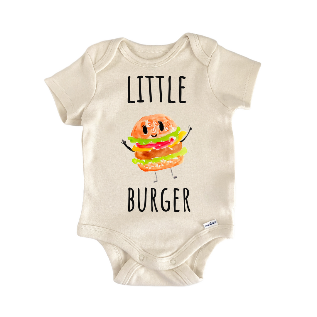 Little Burger Hamburger BBQ Grillmaster Infant Gift Baby Bodysuit