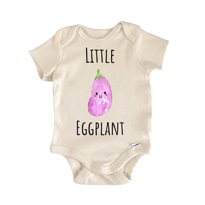 Little Eggplant Vegetable Farmer Baby Gift Baby Bodysuit