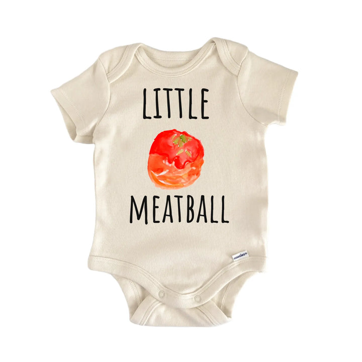 Little Meatball Italian Pasta Baby Gift Baby Bodysuit