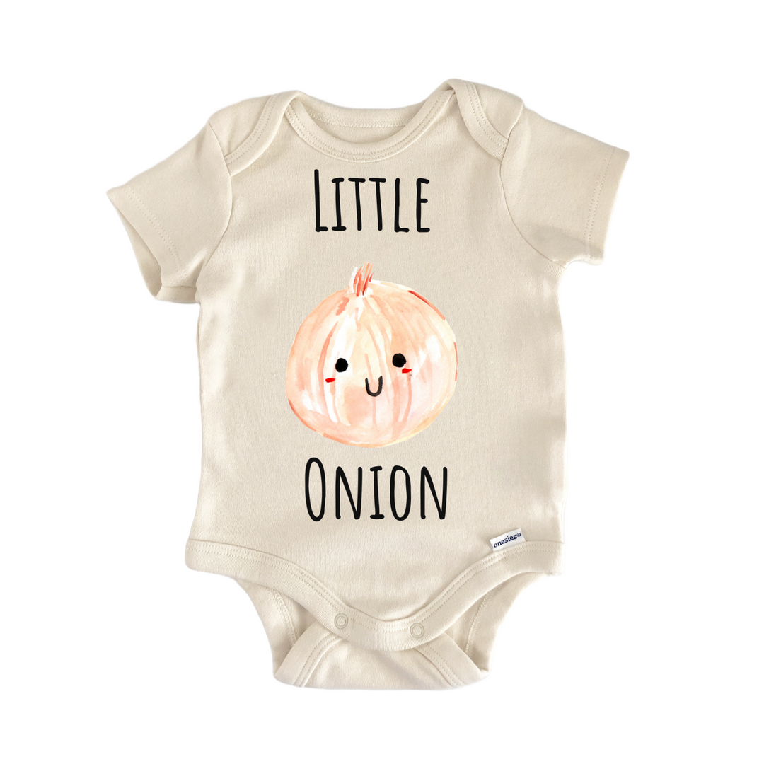 Little Onion Vegetable Farmer Infant Gift Baby Bodysuit