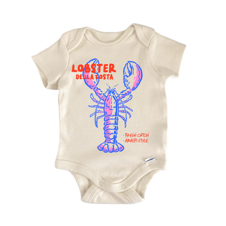 Lobster Amalfi Seafood Foodie - Baby Bodysuit  Funny Cute Onesie® | North Fork Forager LLC