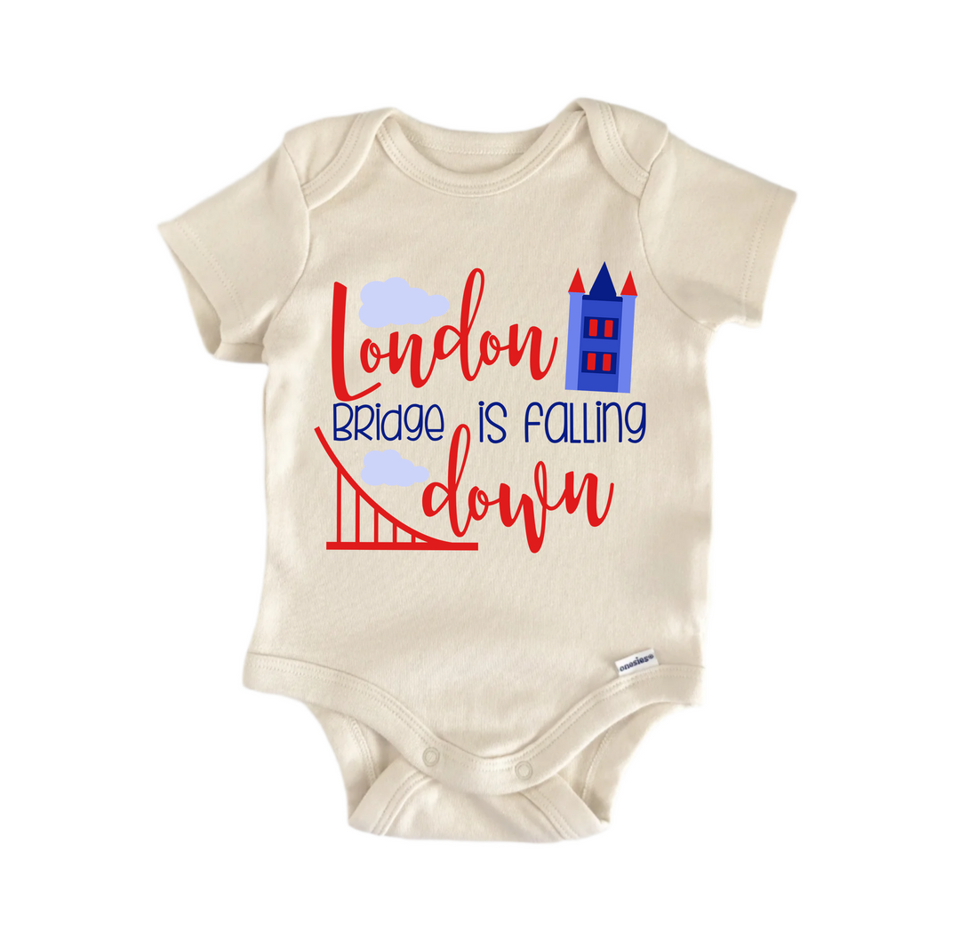 London Bridge Is Falling Down Nursery Rhyme - Baby Boy Girl Clothes Infant Bodysuit Funny Cute  Funny Cute Onesie® | North Fork Forager LLC