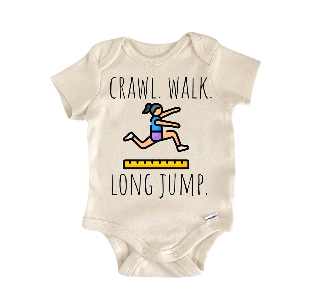 Long Jump Track Field - Baby Boy Girl Clothes Infant Bodysuit Funny Cute  Funny Cute Onesie® | North Fork Forager LLC