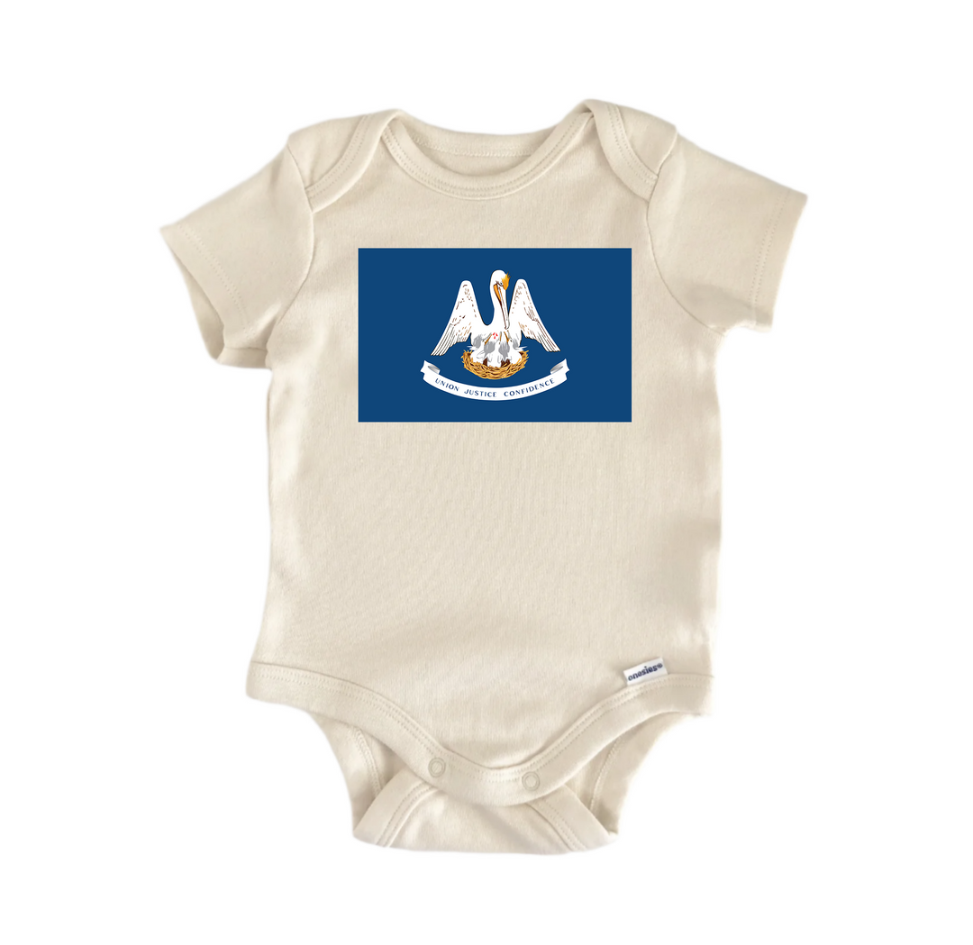 Louisiana  - Baby Boy Girl Clothes Infant Onesie® Funny  GS1  Funny Cute Onesie® | North Fork Forager LLC