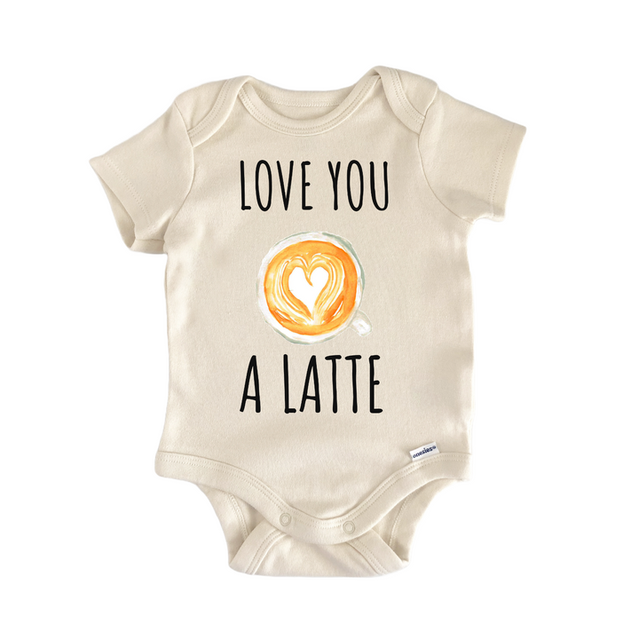 Love You Latte Coffee Espresso Beans Baby Gift Baby Onesie®