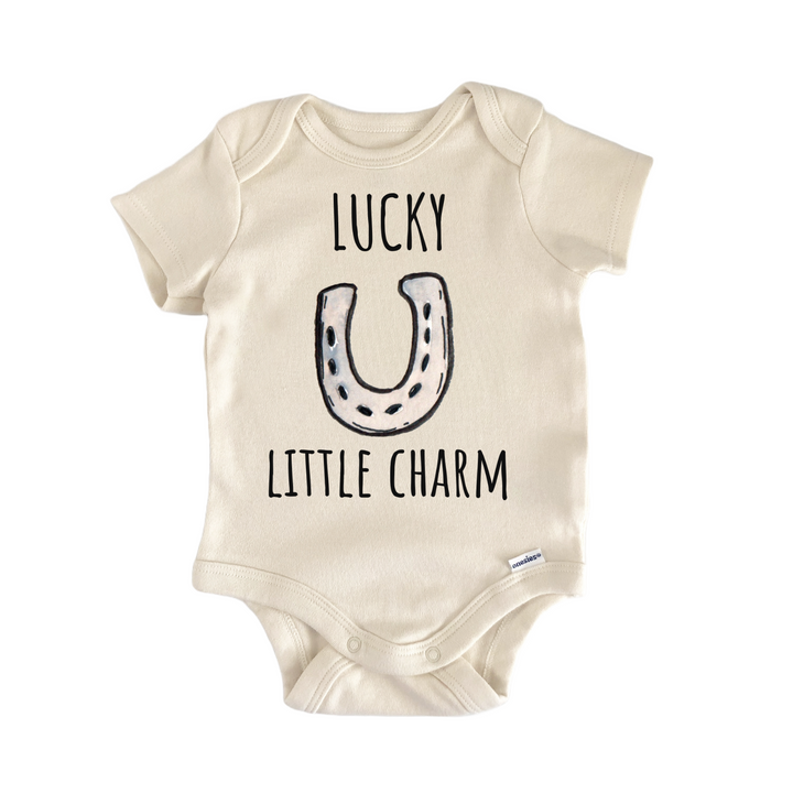 Lucky Charm Horseshoe Horse Equestrian Infant Gift Baby Onesie®