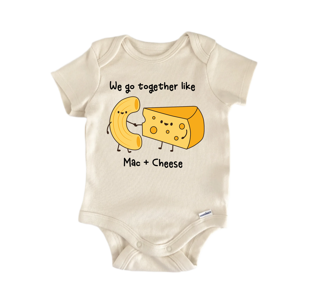 Mac + Cheese Best Friends Bff Bestie Valentine's Day -  Baby Boy Girl Bodysuit  Funny Cute Onesie® | North Fork Forager LLC