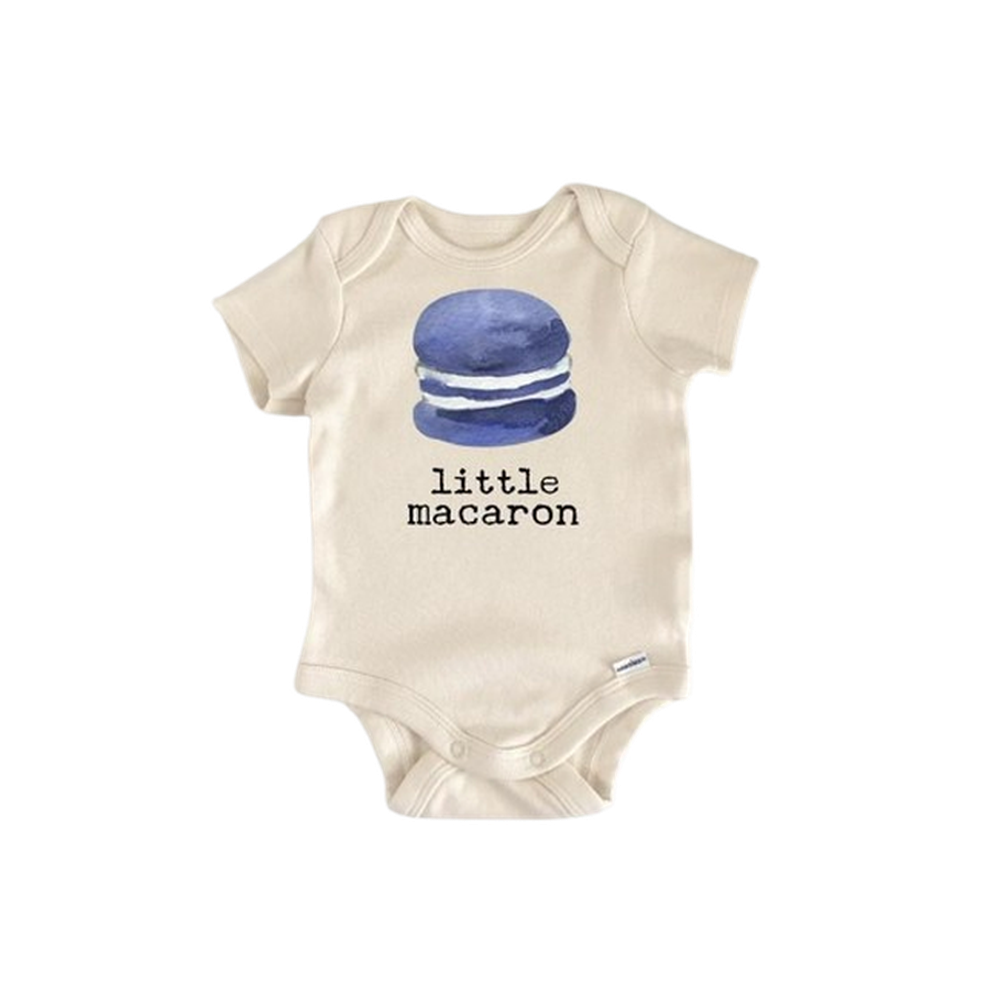 Macaron Baking French - Baby Boy Girl Clothes Infant Bodysuit Funny Cute Newborn  Funny Cute Onesie® | North Fork Forager LLC