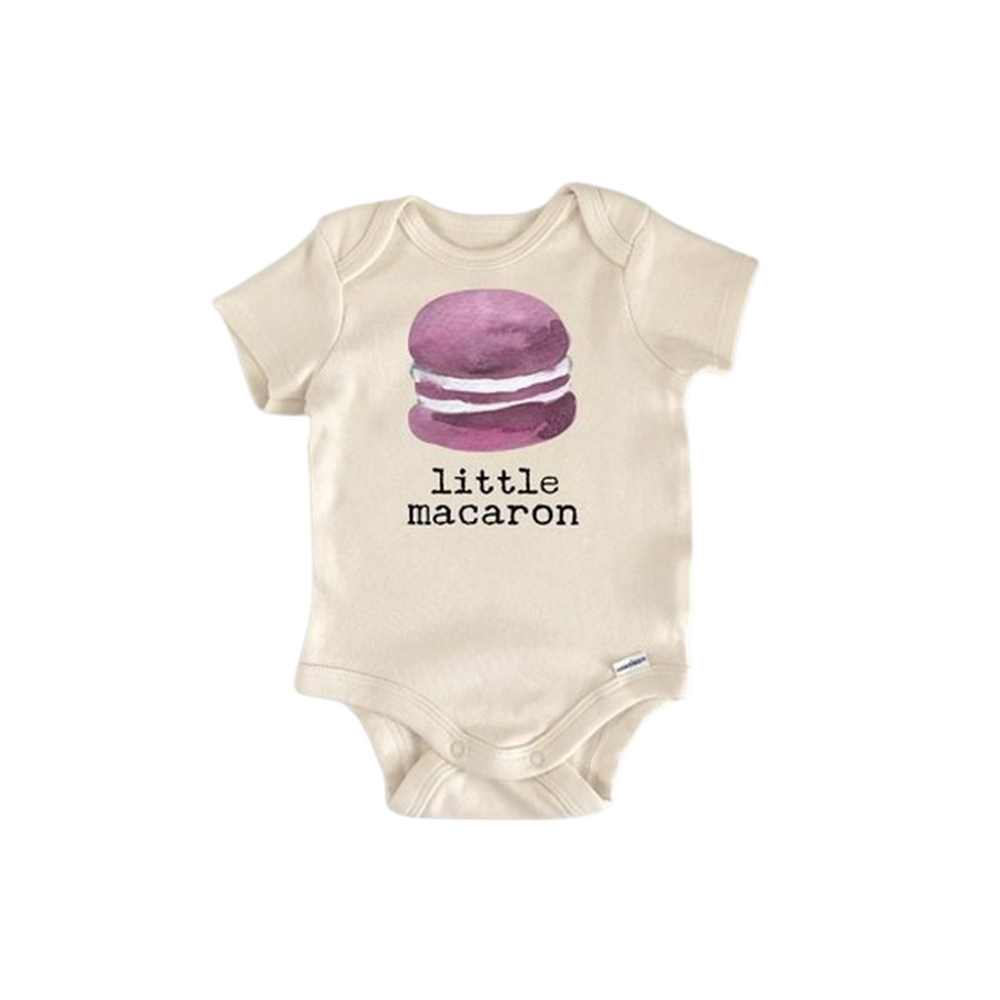 Macaron France Baking - Baby Boy Girl Clothes Infant Bodysuit Funny Cute Newborn  Funny Cute Onesie® | North Fork Forager LLC