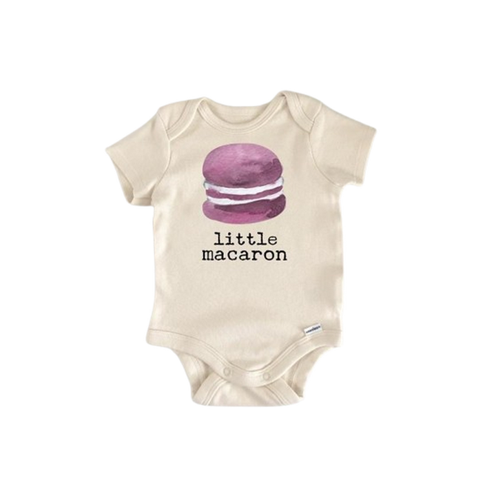 Macaron France Baking - Baby Boy Girl Clothes Infant Bodysuit Funny Cute Newborn  Funny Cute Onesie® | North Fork Forager LLC