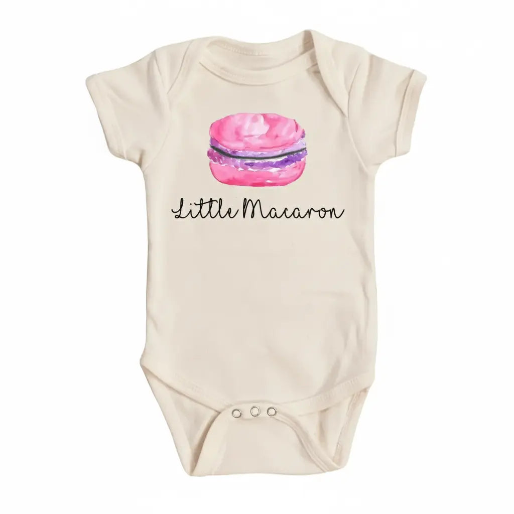 Macaron Pink - Baby Boy Girl Clothes Infant Onesie® Funny Cute Newborn GS1  Funny Cute Onesie® | North Fork Forager LLC