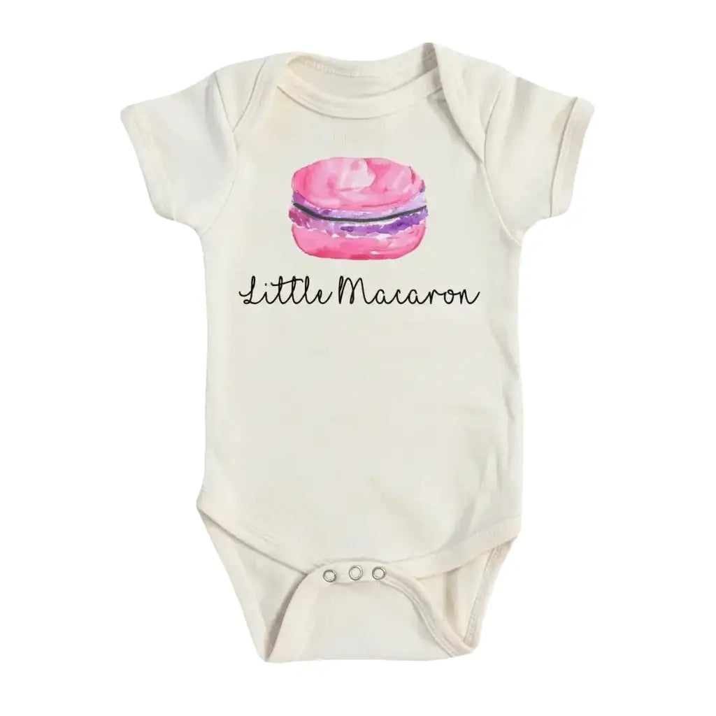 Macaron Pink - Baby Boy Girl Clothes Infant Bodysuit Funny Cute Newborn  Funny Cute Onesie® | North Fork Forager LLC