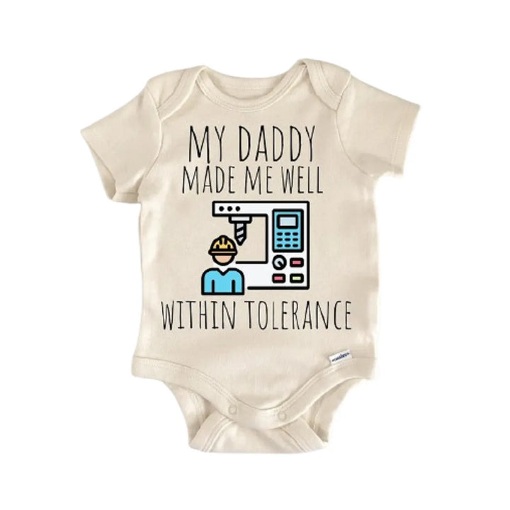 Machinist Welder Welding Machine - Baby Boy Girl Clothes Infant Onesie® Funny Cute GS1  Funny Cute Onesie® | North Fork Forager LLC