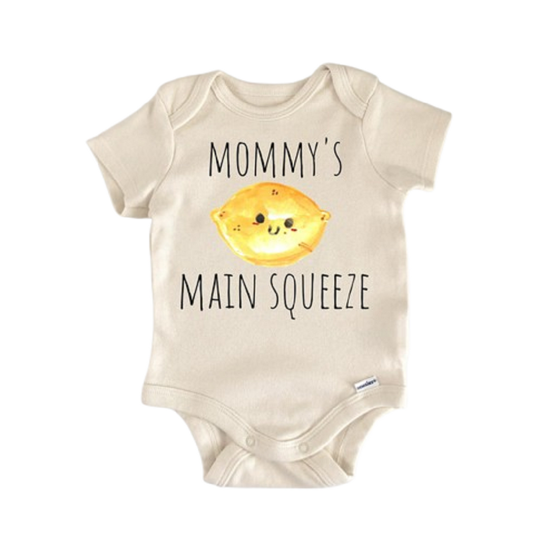 Main Sweeze Lemon Fruit - Baby Boy Girl Clothes Infant Onesie® Funny Cute Newborn GS1  Funny Cute Onesie® | North Fork Forager LLC