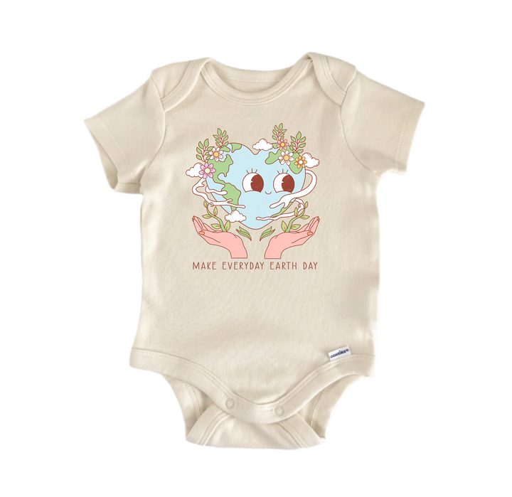 Make Everyday Earth Day -  Baby Boy Girl Clothes Infant Bodysuit Funny Cute Newborn  Funny Cute Onesie® | North Fork Forager LLC