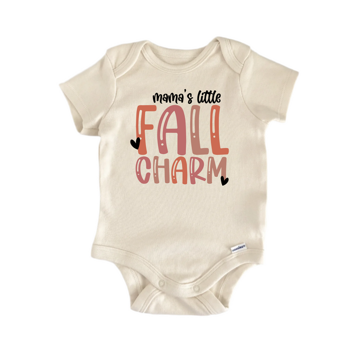Mamas Little Fall Charm -  Baby Boy Girl Clothes  Bodysuit Funny Cute  Funny Cute Onesie® | North Fork Forager LLC