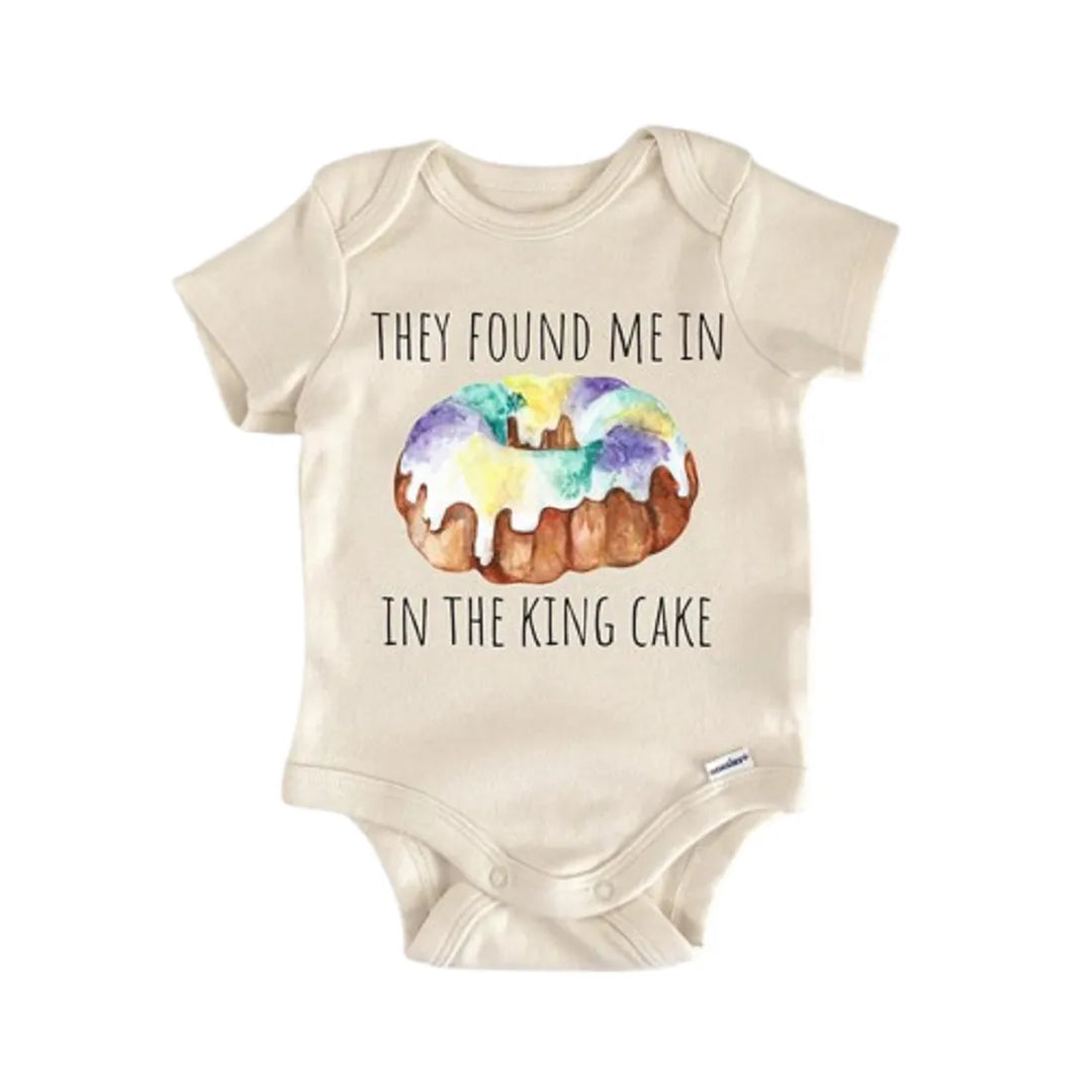 Mardi Gras New Orleans King Cake - Baby Boy Girl Clothes Infant Onesie® Funny Cute GS1  Funny Cute Onesie® | North Fork Forager LLC
