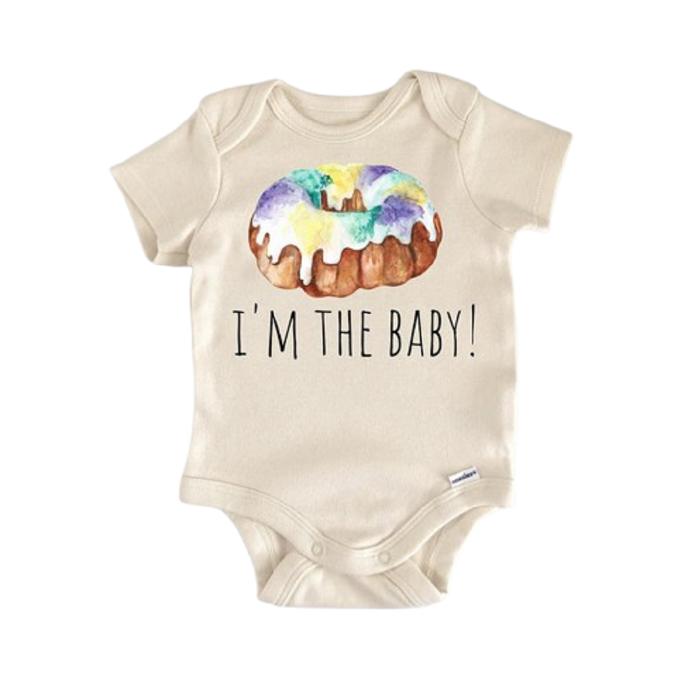 Mardi Gras New Orleans King Cake - Baby Boy Girl Clothes Infant Bodysuit Funny Cute  Funny Cute Onesie® | North Fork Forager LLC