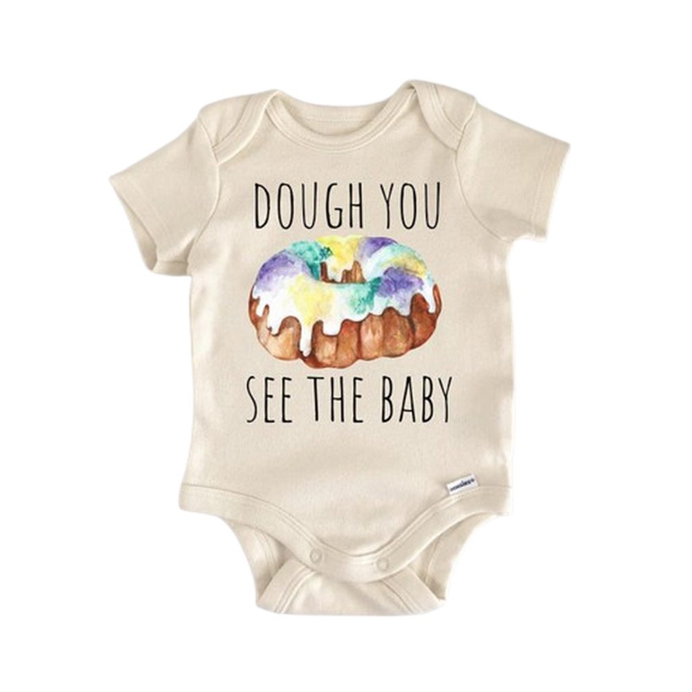 Mardi Gras New Orleans King Cake - Baby Boy Girl Clothes Infant Bodysuit Funny Cute  Funny Cute Onesie® | North Fork Forager LLC