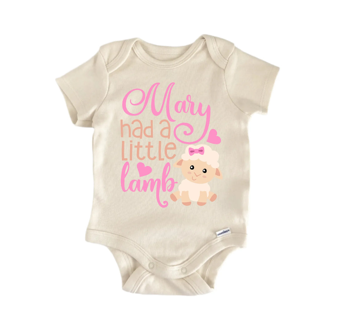 Marry Had A Little Lamb Nursery Rhyme  - Baby Boy Girl Clothes Infant Bodysuit  Funny Cute Onesie® | North Fork Forager LLC