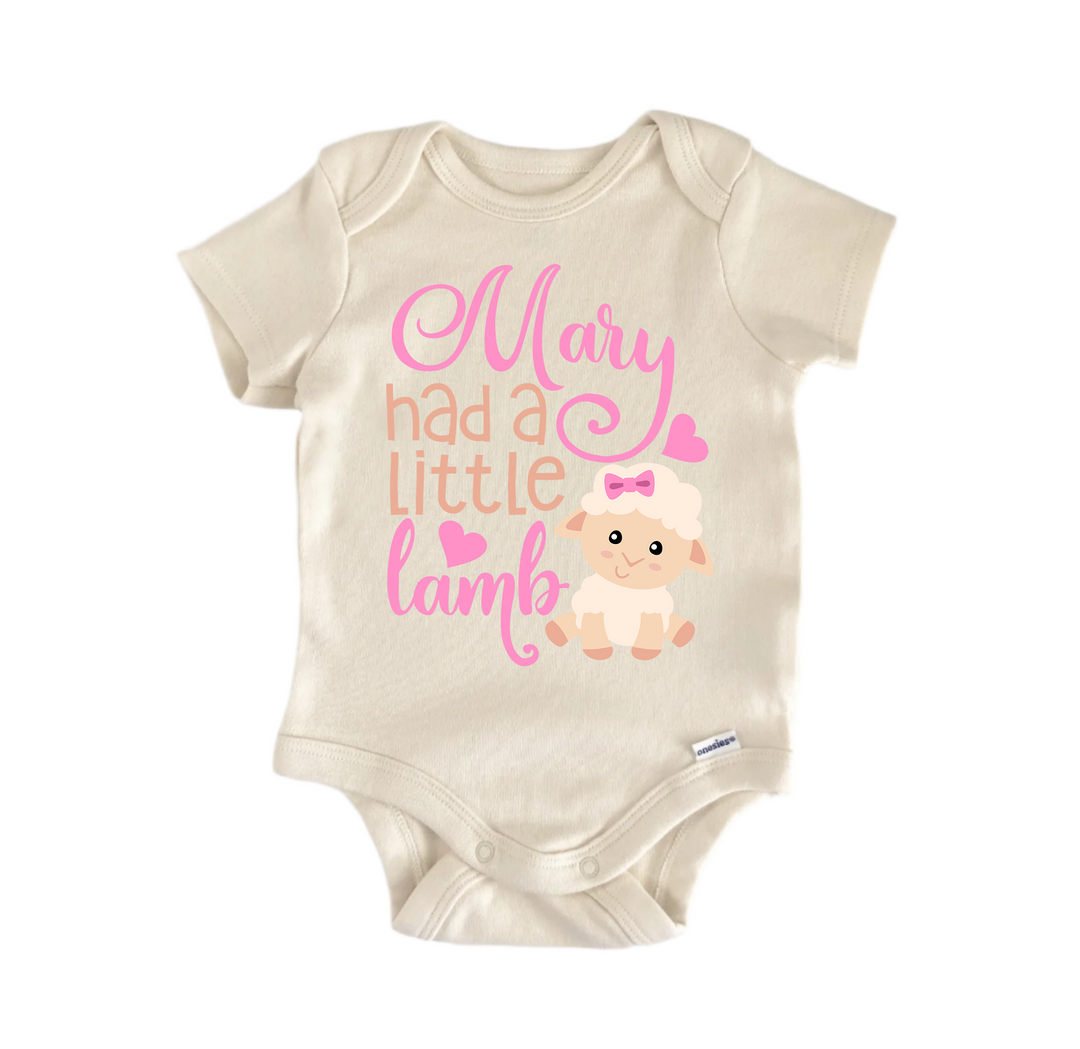 Marry Had A Little Lamb Nursery Rhyme  - Baby Boy Girl Clothes Infant Bodysuit  Funny Cute Onesie® | North Fork Forager LLC