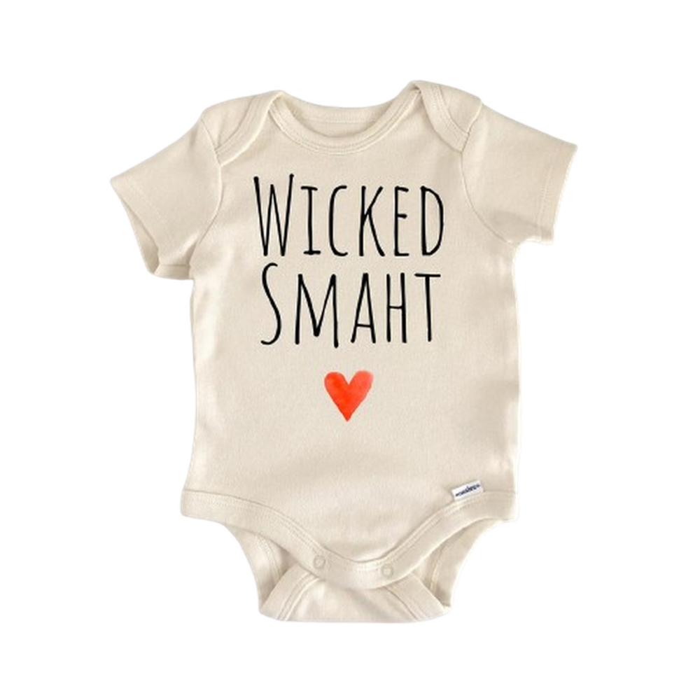 Massachusetts Wicked Boston - Baby Boy Girl Clothes Infant Bodysuit Funny Cute Newborn  Funny Cute Onesie® | North Fork Forager LLC