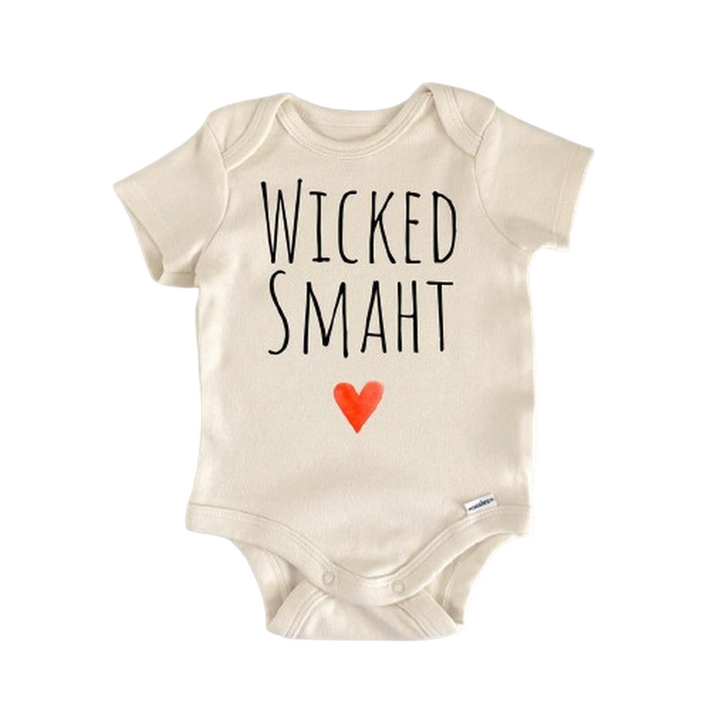 Massachusetts Wicked Boston - Baby Boy Girl Clothes Infant Bodysuit Funny Cute Newborn  Funny Cute Onesie® | North Fork Forager LLC
