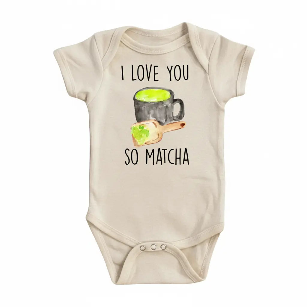 Matcha  - Baby Boy Girl Clothes Infant Bodysuit Funny Cute Newborn 1A  Funny Cute Onesie® | North Fork Forager LLC