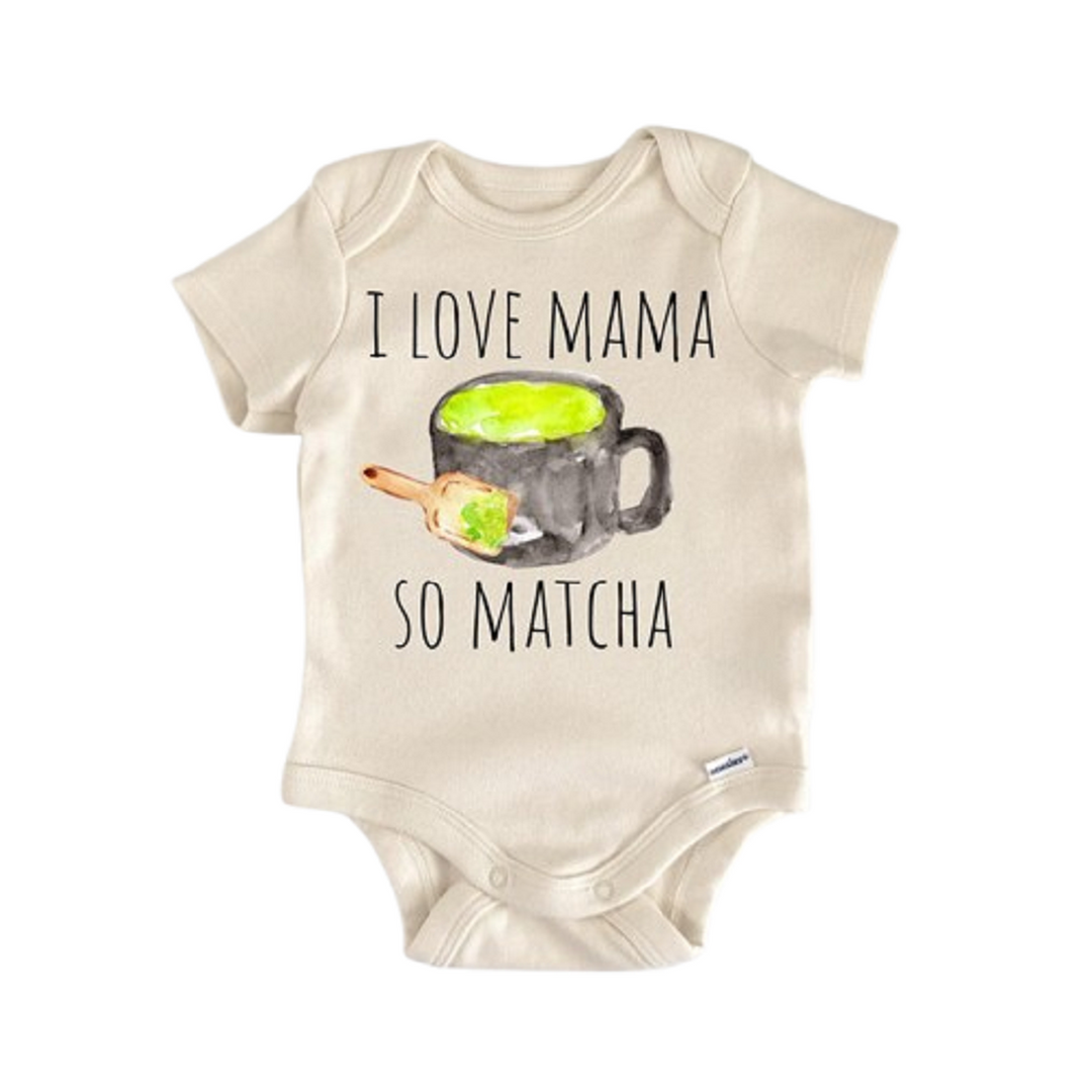 Matcha Tea Coffee Green - Baby Boy Girl Clothes Infant Onesie® Funny Cute Newborn GS1  Funny Cute Onesie® | North Fork Forager LLC