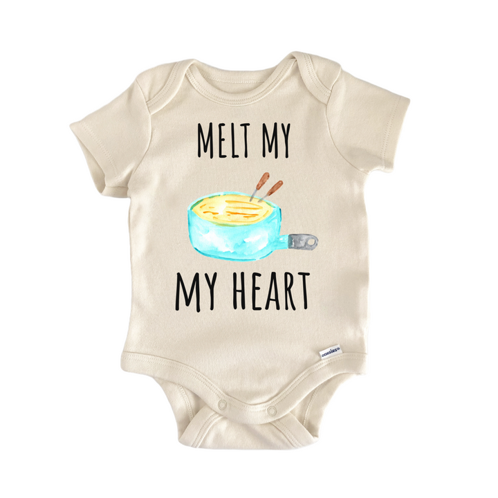 Melt My Heart Cheese Fondue Foodie Baby Gift Baby Onesie®