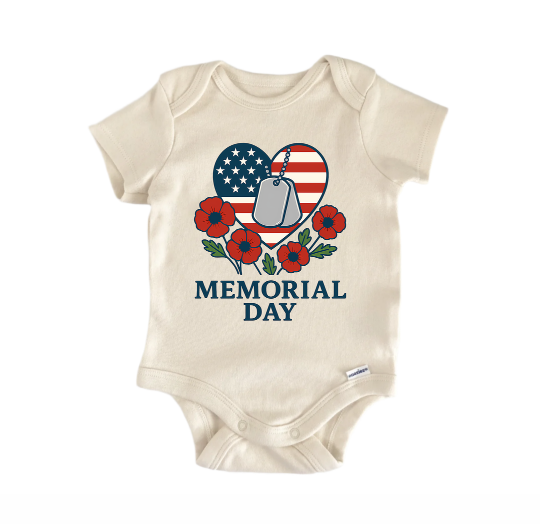 Memorial Day Forever - Baby Bodysuit  Funny Cute Onesie® | North Fork Forager LLC