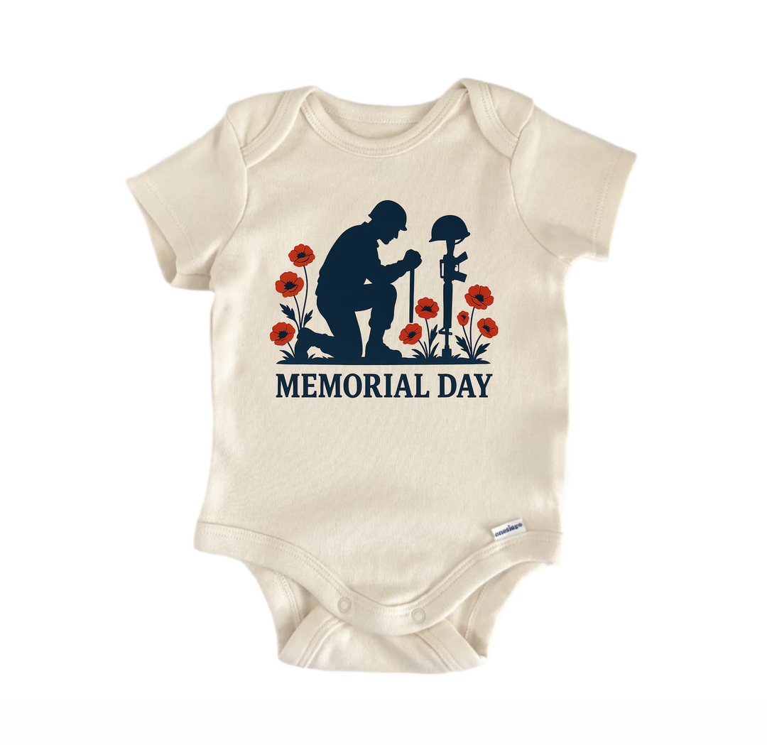 Memorial Day Soldier - Baby Bodysuit  Funny Cute Onesie® | North Fork Forager LLC